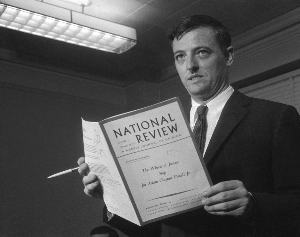 William F. Buckley Jr., founder of National Review magazine and one of the 20th century's most well spoken Libertarian Conservative critics